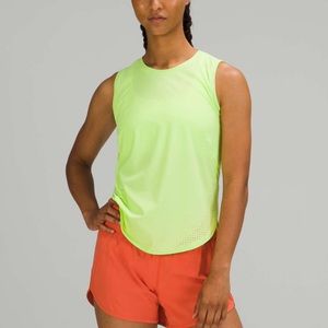 lululemon High Neck Split Hem Run Tank